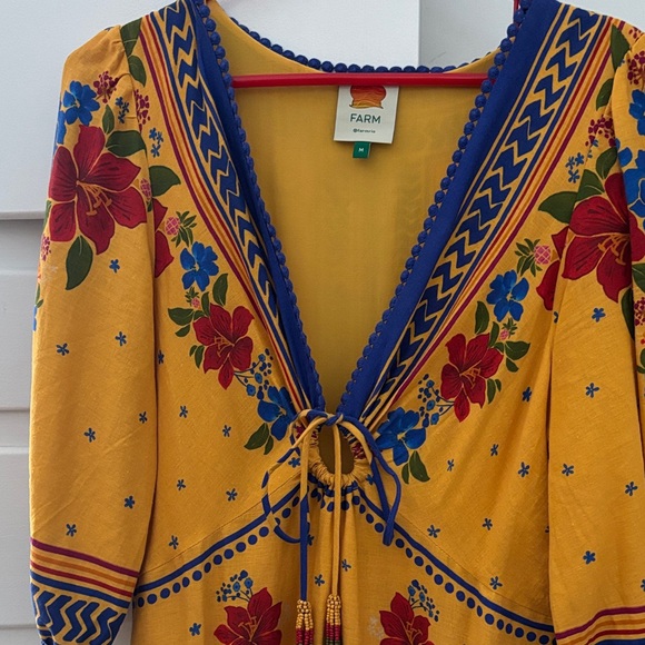 FARM Rio Yellow Floral Dress - Picture 5 of 10